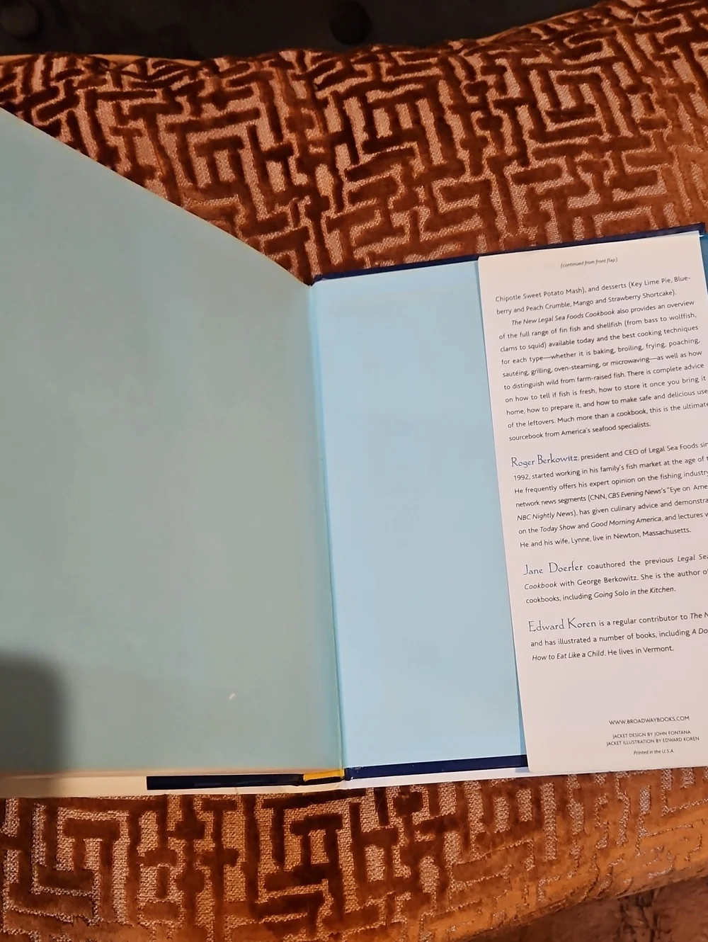 Legal Sea Foods Cookbook Hardback Mint Condition 310 Pages